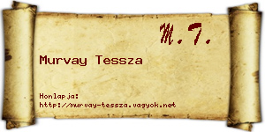 Murvay Tessza névjegykártya